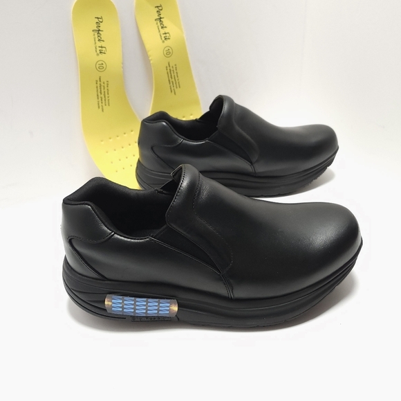 Gravity Defyer GDefy Compass 2.0 Mens Shoes Size 10 Black Leather Non Slip - Picture 3 of 7